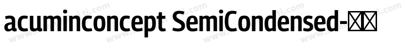 acuminconcept SemiCondensed字体转换